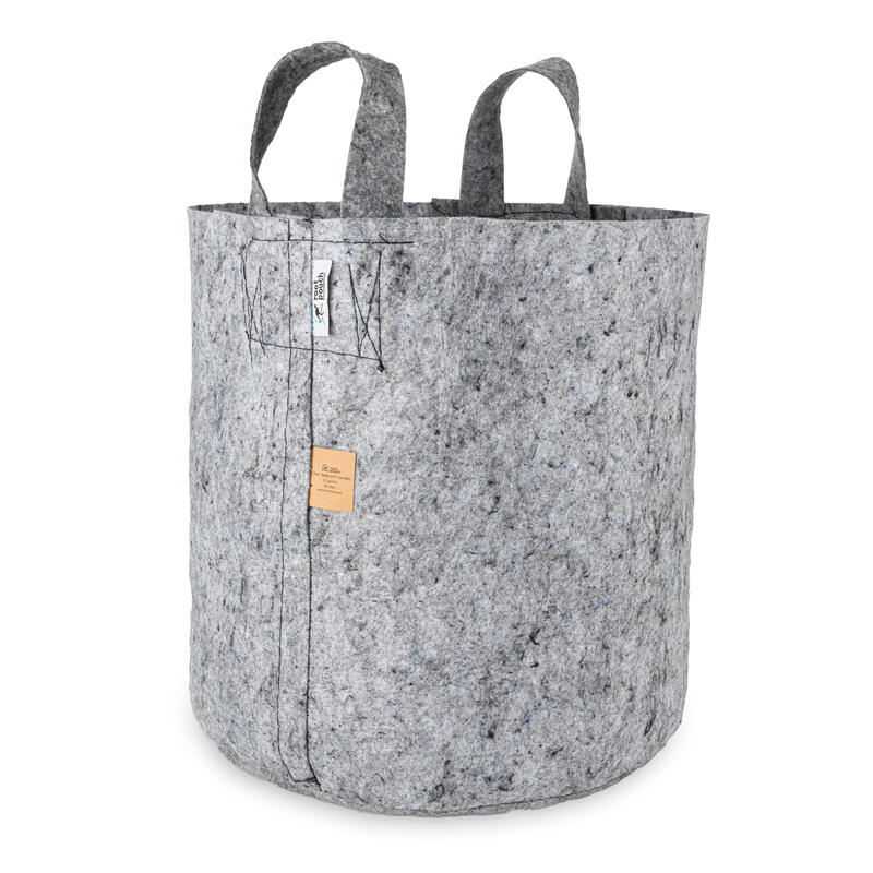 Root Pouch mit Griffen-Grey 250 g/m² - 45 l