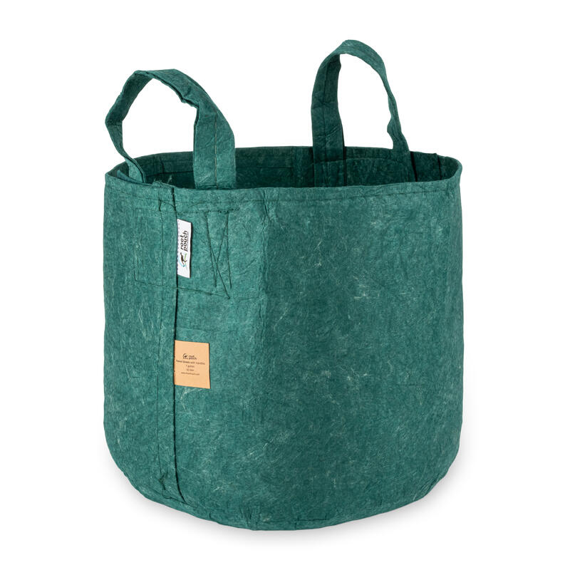 Root Pouch mit Griffen-Forest Green 250 g/m² - 30 l