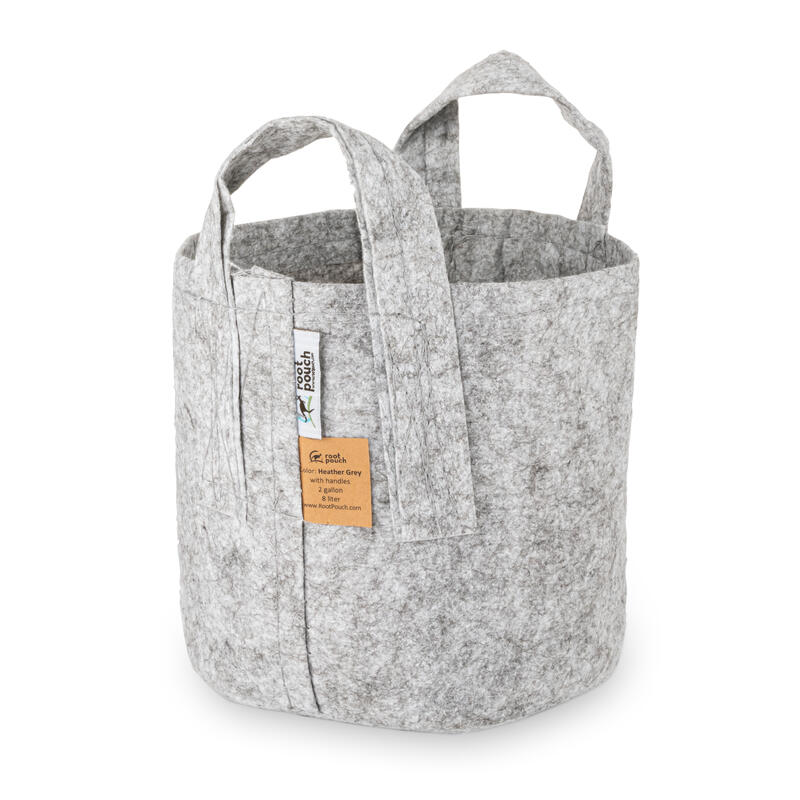 Root Pouch mit Griffen-Heather Grey 250 g/m² - 8 l