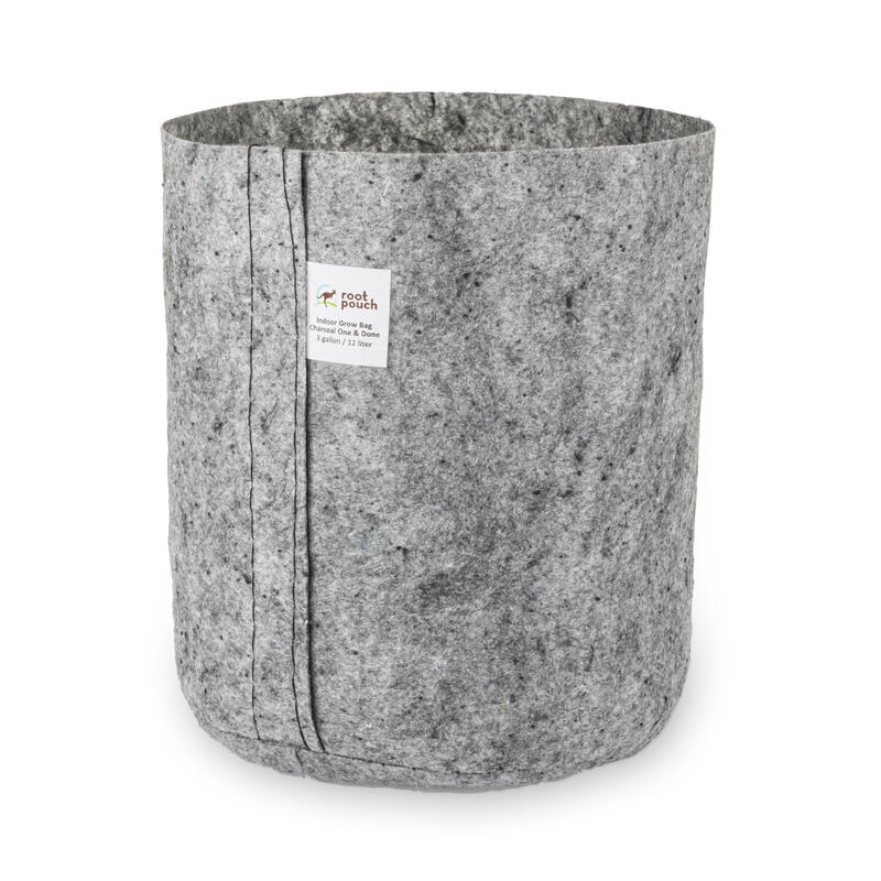 Root Pouch ohne Griffe-Charcoal 150 g/m² - 12 l 