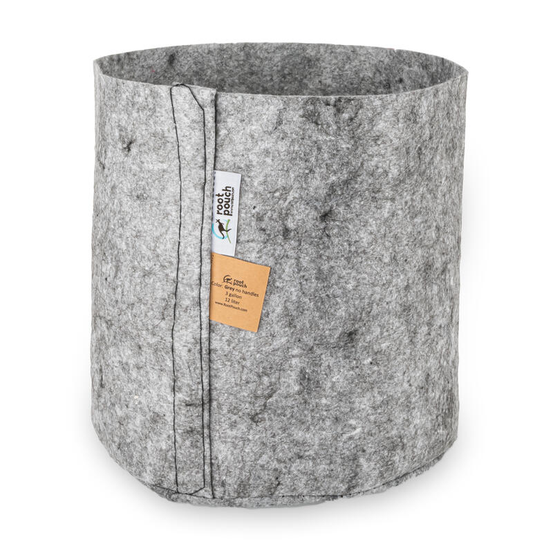 Root Pouch ohne Griffe-Grey 250g/m² - 12 l