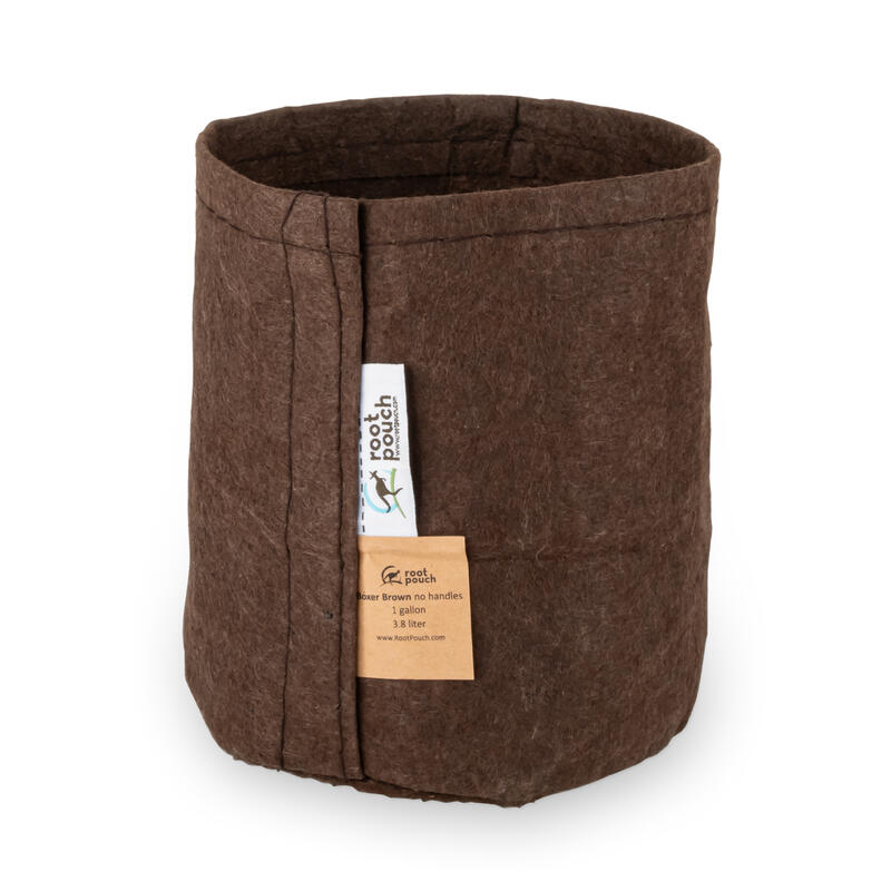 Root Pouch ohne Griffe-Boxer Brown 250g/m² - 3.8 l